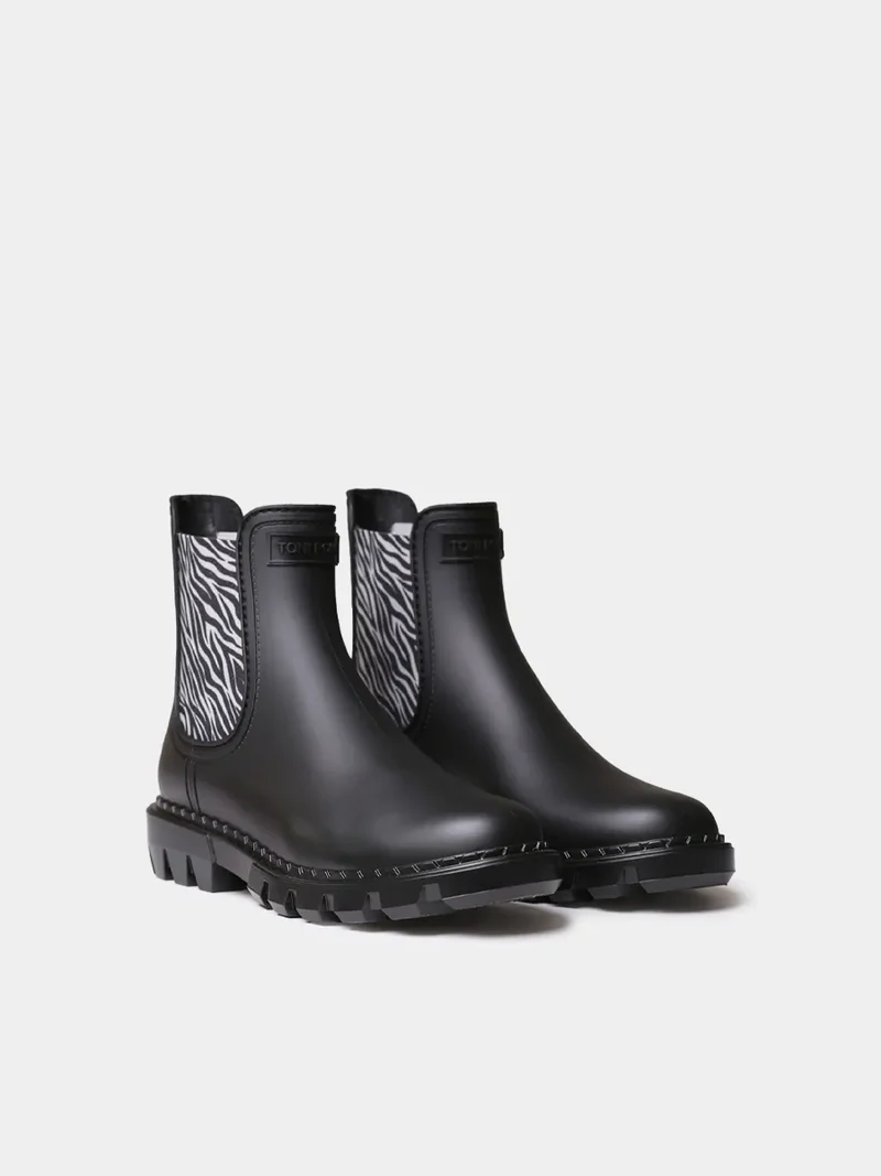 Botines de agua para mujer con elásticos en animal print | CLAYTON
