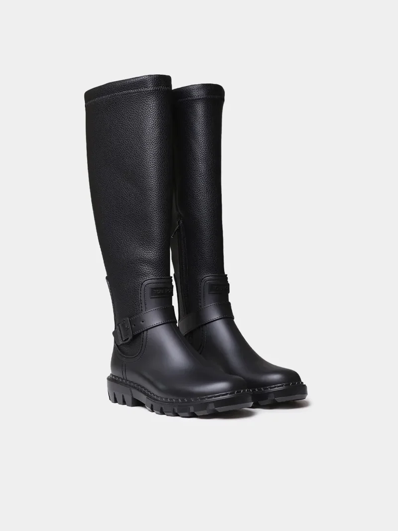Bota impermeable para mujer con cremallera y hebilla | CABRERA