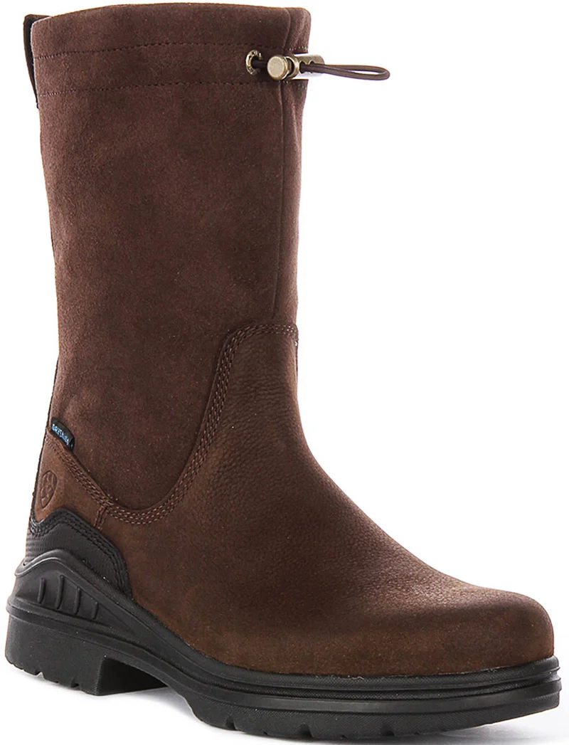 Ariat Barnyard Brooke Waterproof In Dark Brown For Women