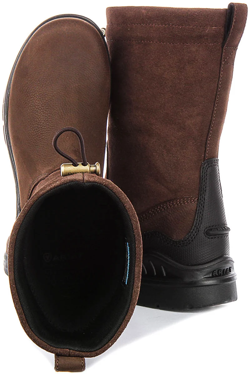 Ariat Barnyard Brooke Waterproof In Dark Brown For Women