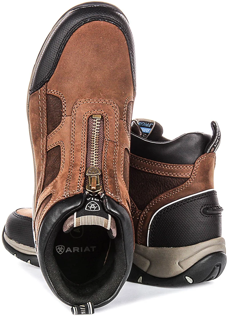 Ariat Terrain Zip H20 In Brown For Women | Waterproof