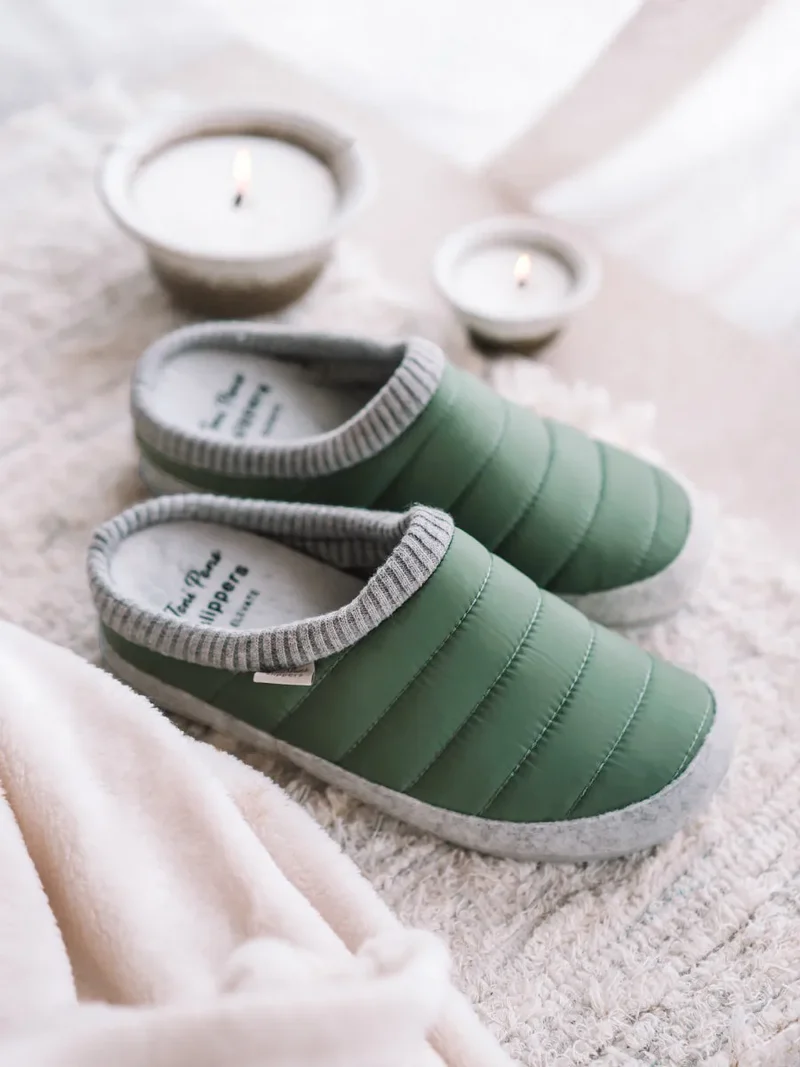 Slippers acolchadas tipo zueco con cuña para mujer | ALINS