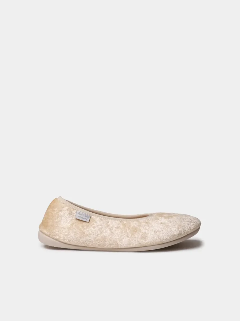 Zapatillas tipo bailarina de terciopelo para mujer | ALTEA