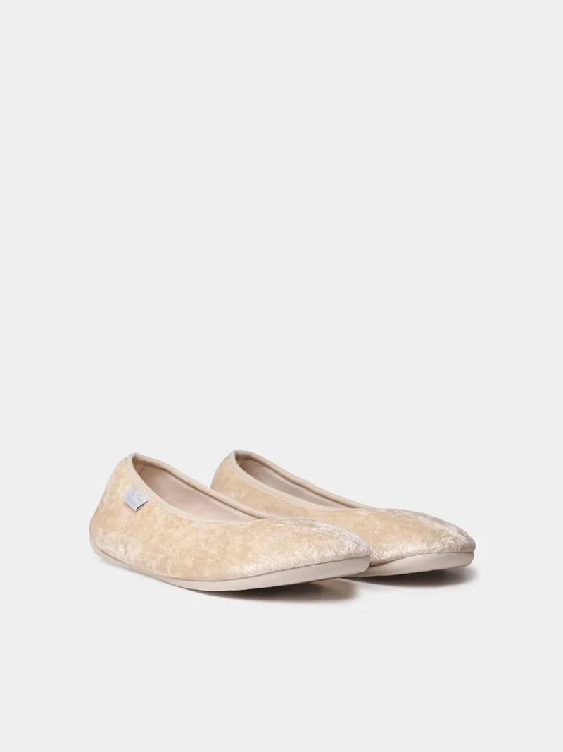 Zapatillas tipo bailarina de terciopelo para mujer | ALTEA