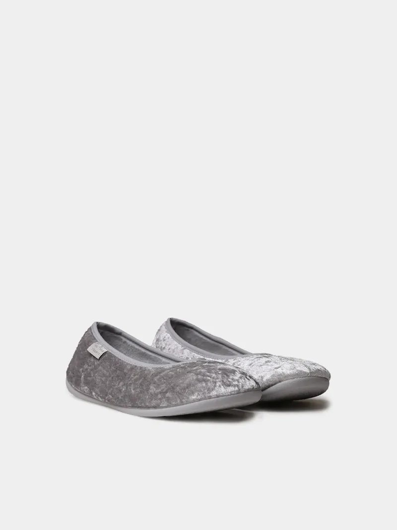 Zapatillas tipo bailarina de terciopelo para mujer | ALTEA