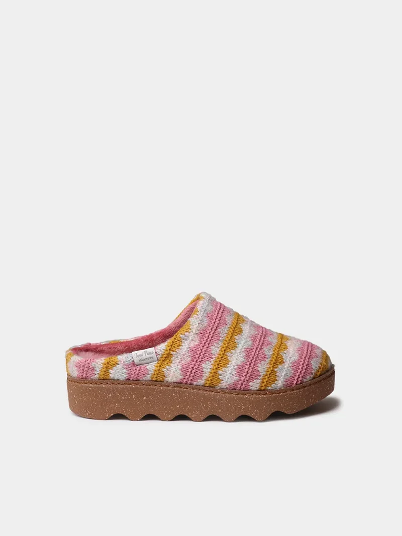 Zueco multicolor con plataforma para mujer | JOYCE-NS