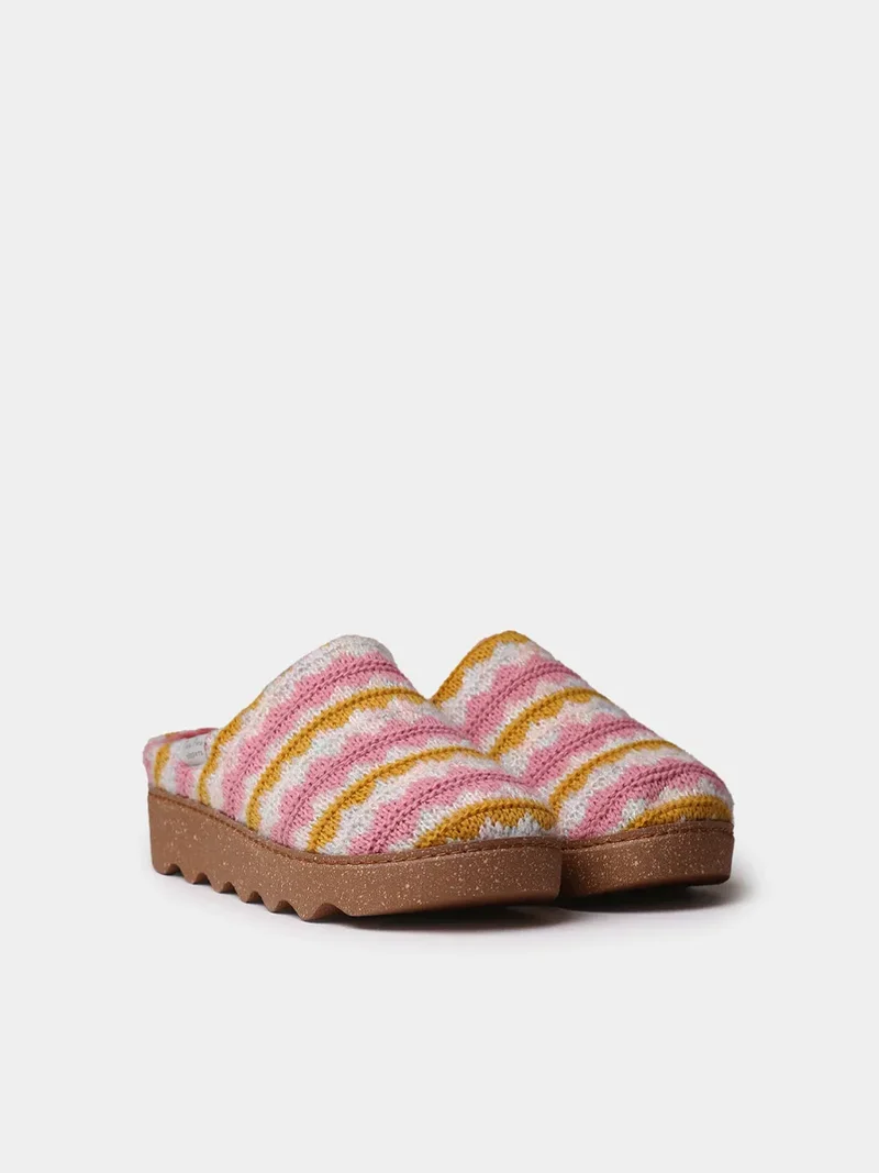 Zueco multicolor con plataforma para mujer | JOYCE-NS