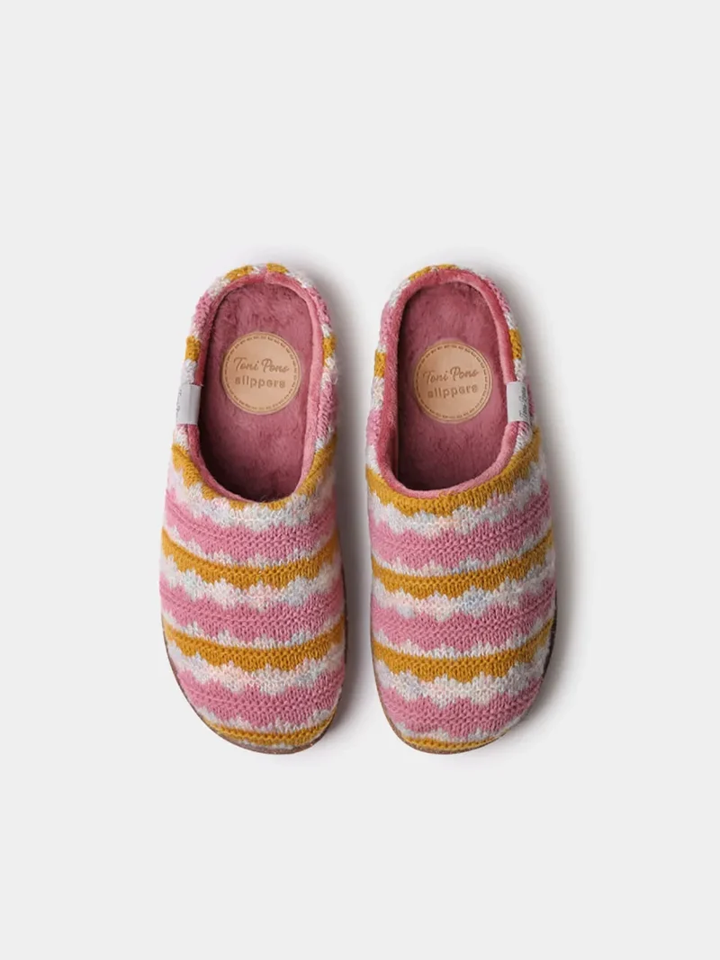 Zueco multicolor con plataforma para mujer | JOYCE-NS