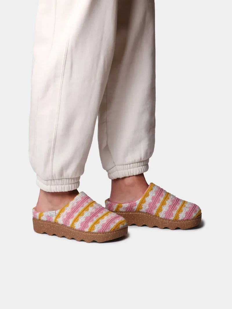Zueco multicolor con plataforma para mujer | JOYCE-NS