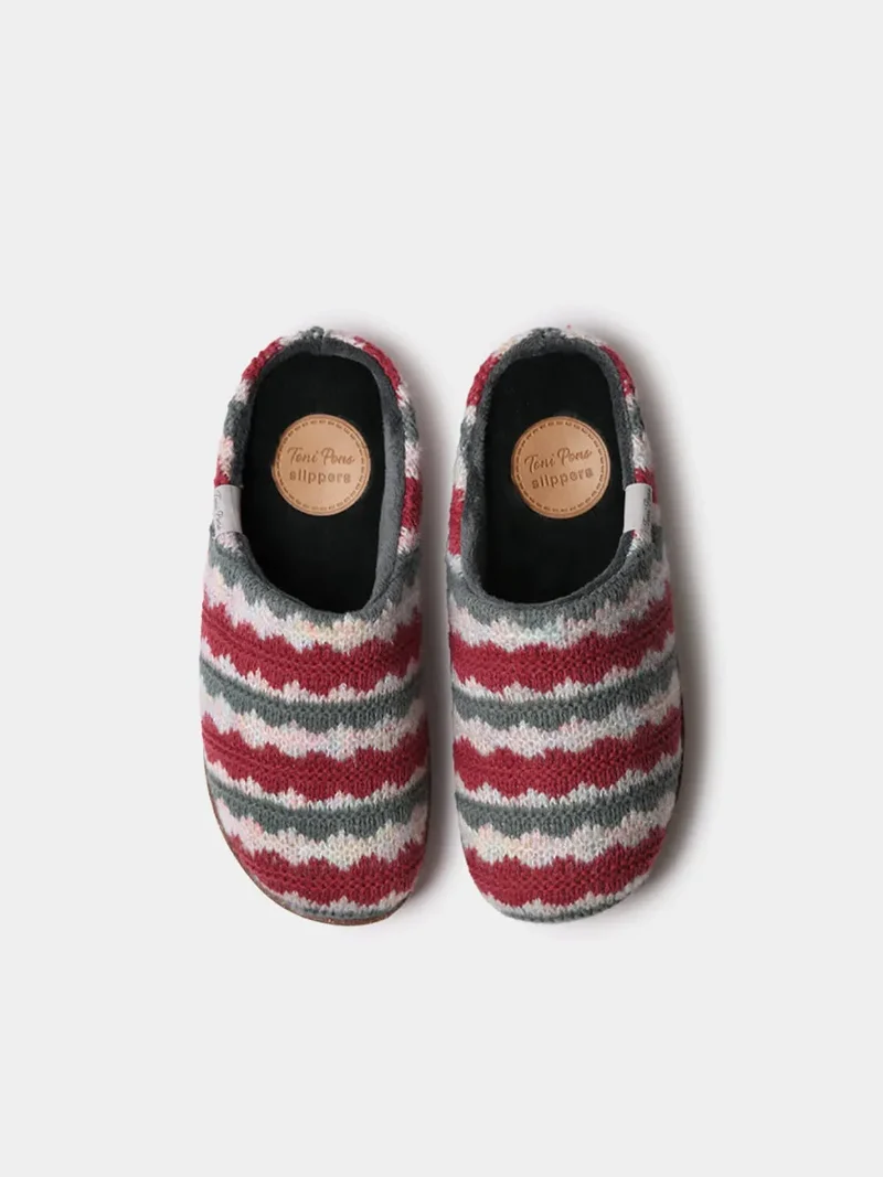 Zueco multicolor con plataforma para mujer | JOYCE-NS