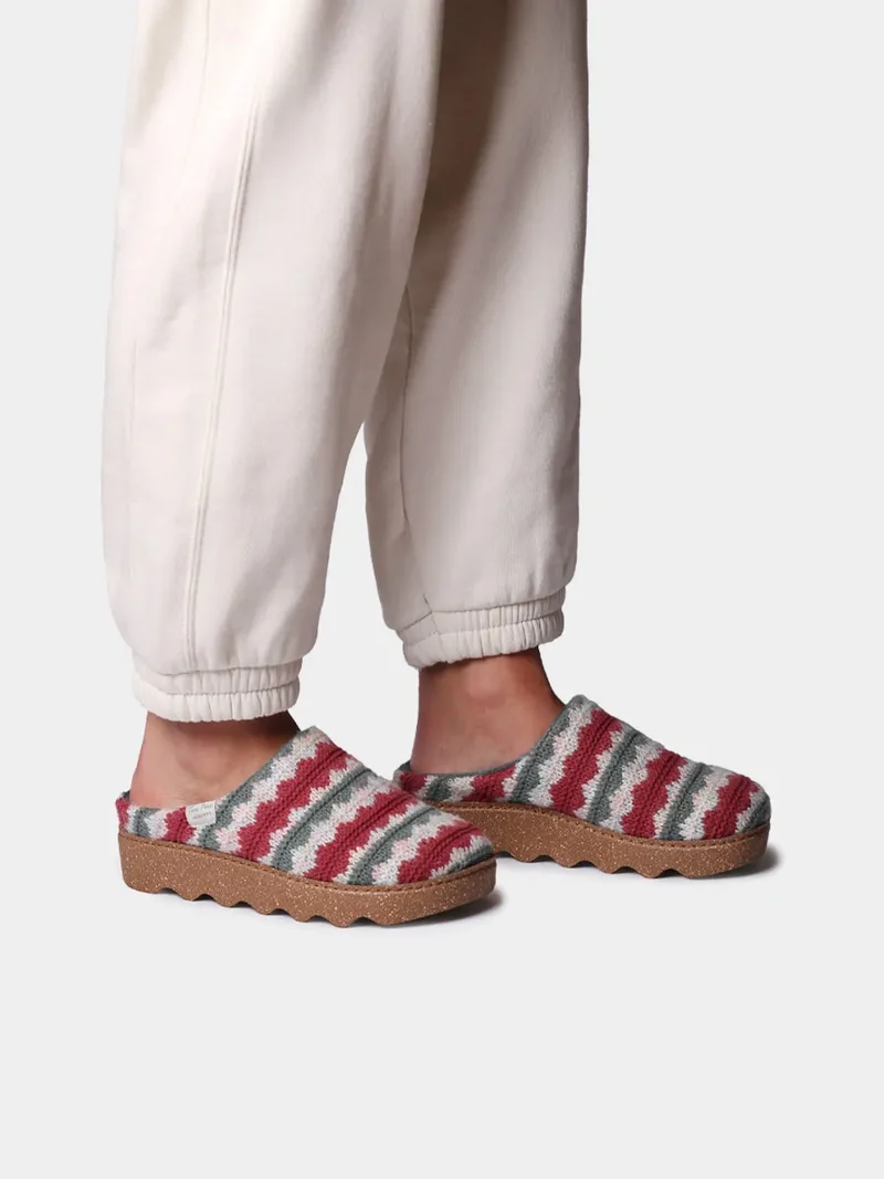 Zueco multicolor con plataforma para mujer | JOYCE-NS