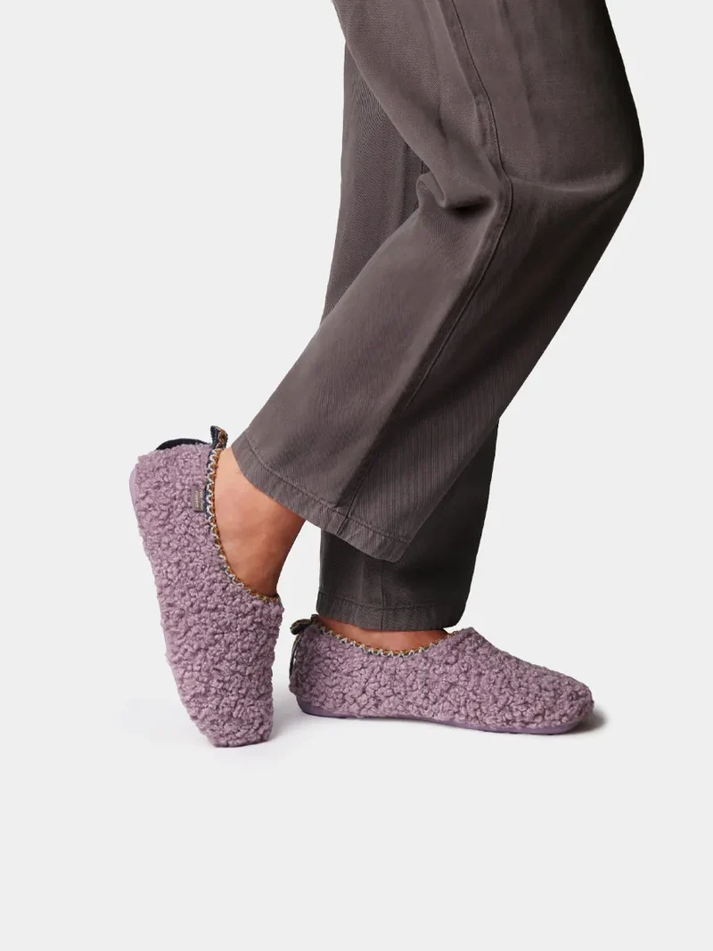 Zapatilla tipo babucha para mujer en borrego | MARTA-SH
