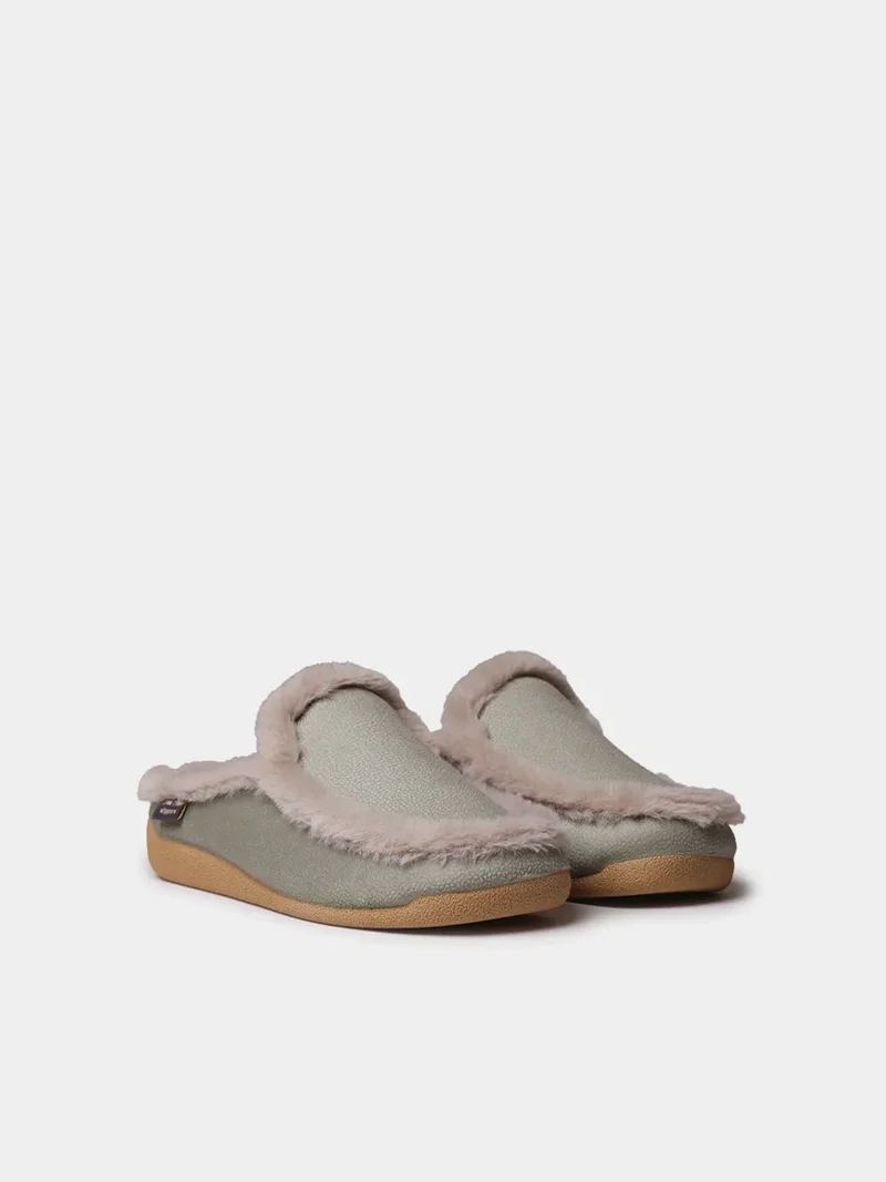 Zapatilla de casa tipo zueco con forro interior para mujer | MUNIC-BD