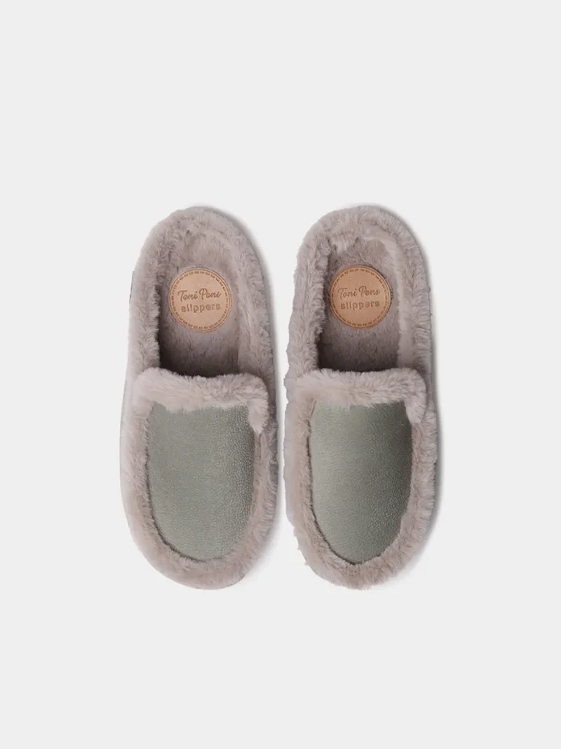 Zapatilla de casa tipo zueco con forro interior para mujer | MUNIC-BD