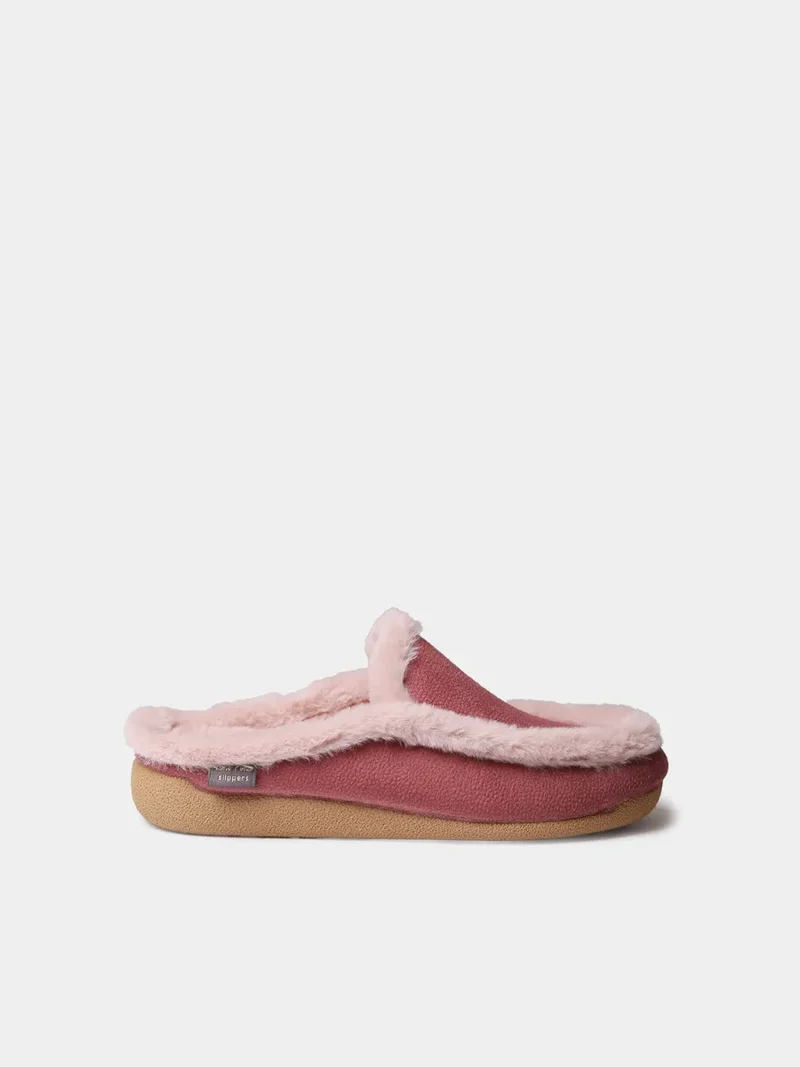 Zapatilla de casa tipo zueco con forro interior para mujer | MUNIC-BD
