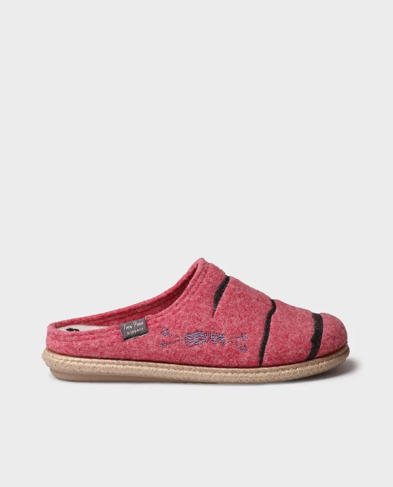 Slippers tipo zueco de Snoopy para mujer en fieltro | SNOOPY
