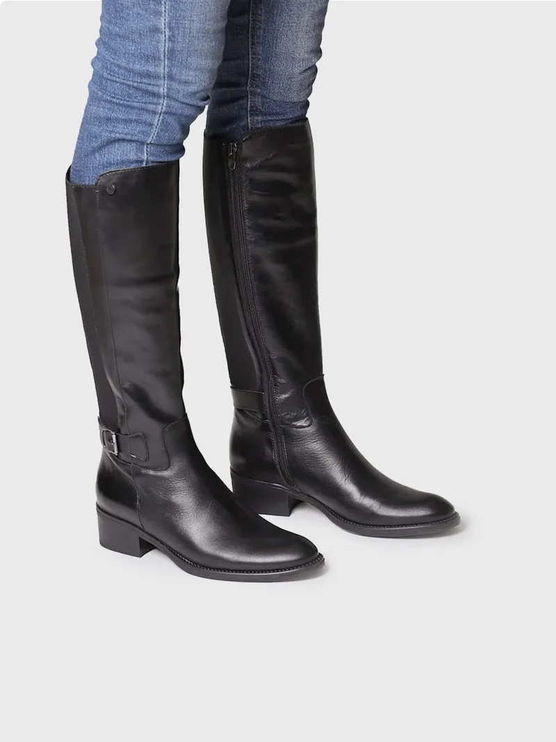 Bota alta para mujer en piel | TACOMA-P