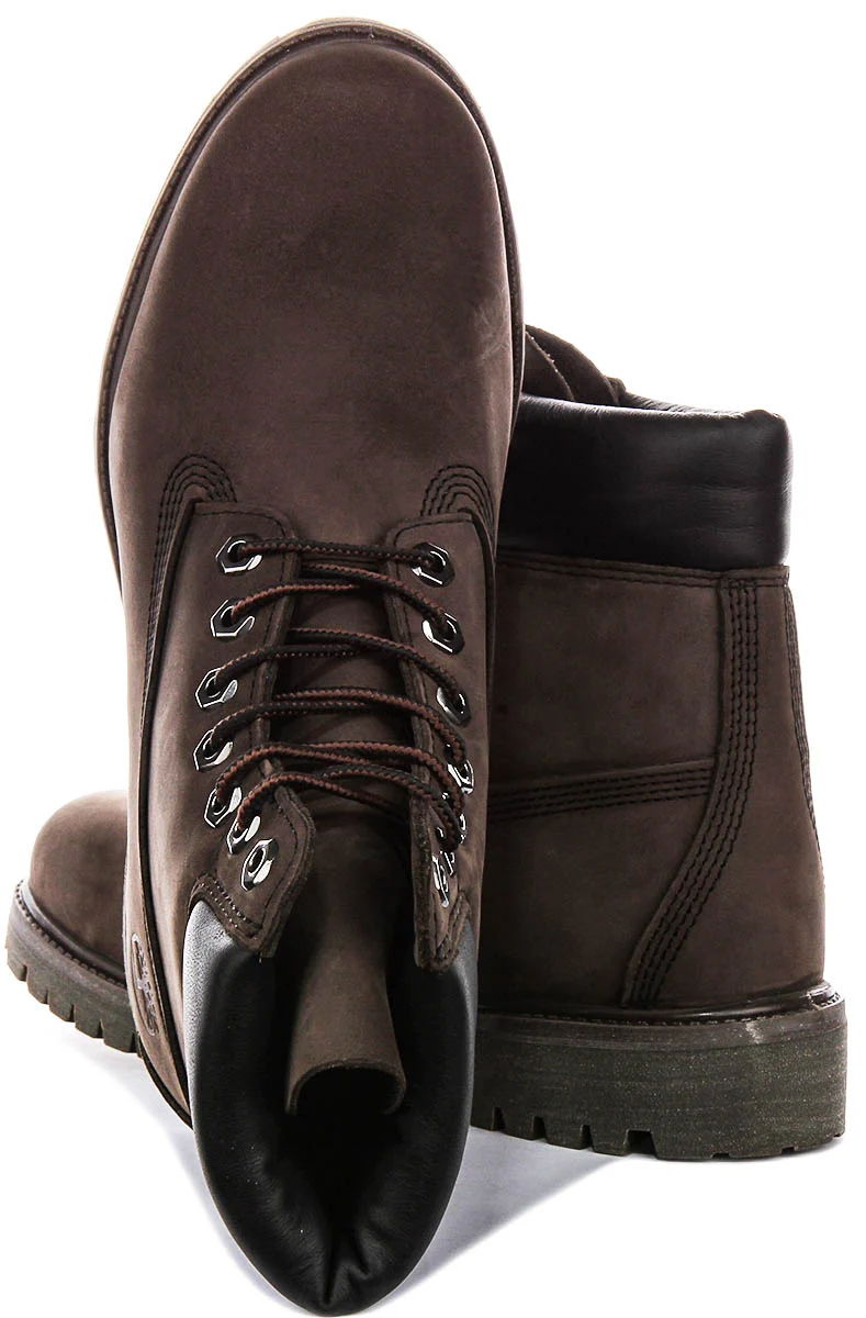 Timberland 6 inch 10001 In Brown Waterproof Wide Fit Ankle Boots