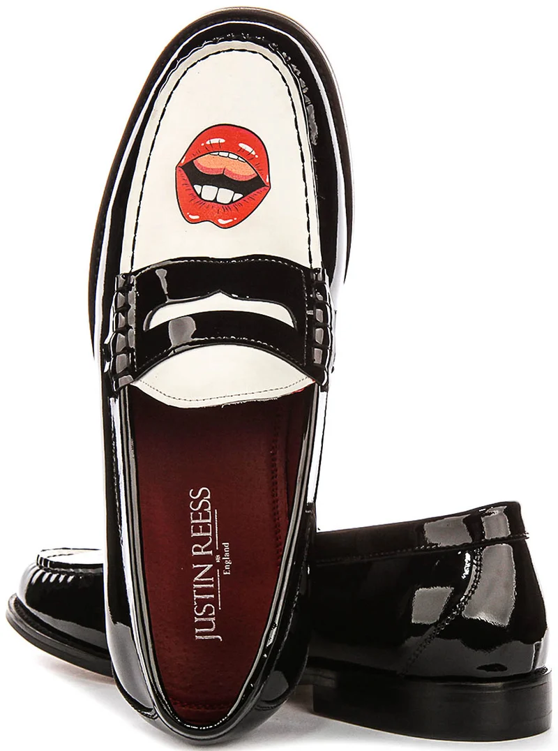 Justinreess England Joseph Tongue In Black White For Men