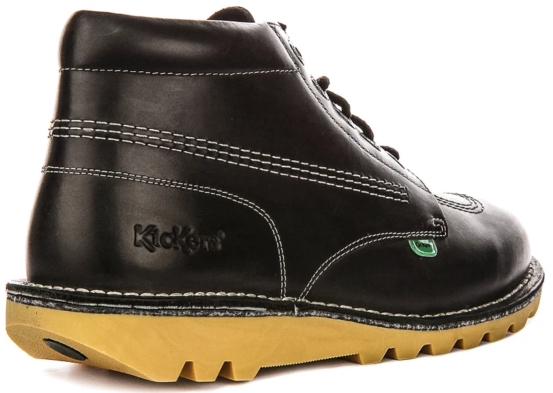 Kickers Kick Hi In Black White For Men