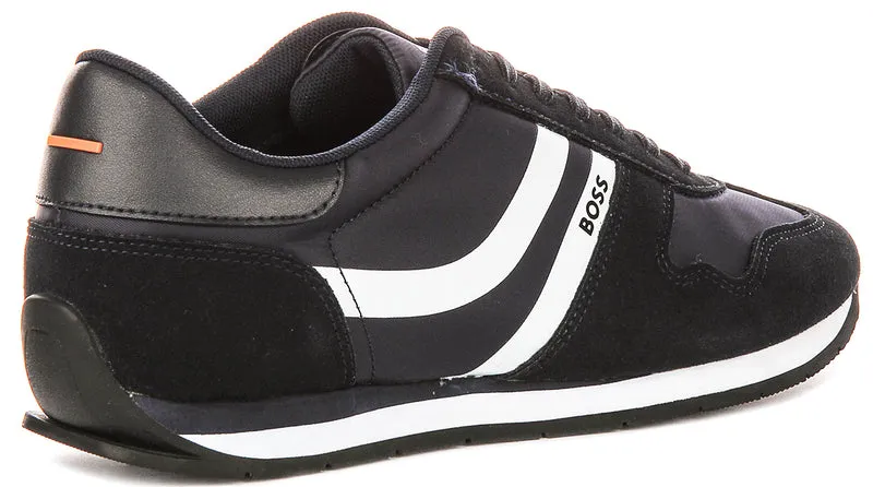 Boss Levon Runner In Dark Blue For Men
