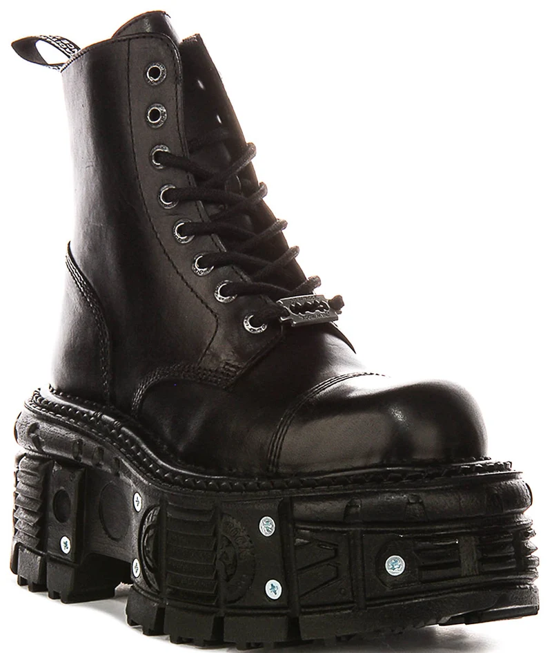 New Rock 083 Tank In Black Boots