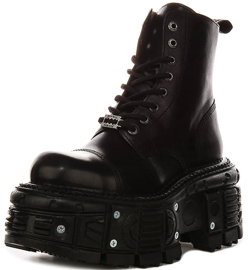 New Rock 083 Tank In Black Boots