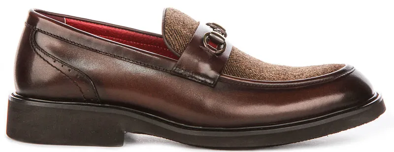Justinreess England Tristian Tweed In Dark Brown For Men