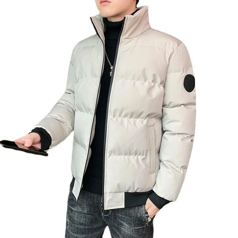 Herren kompakte Thermo-Steppjacke mit hohem Stehkragen, winddichter Außenhülle und elastischen Rippbündchen Nord Taschen