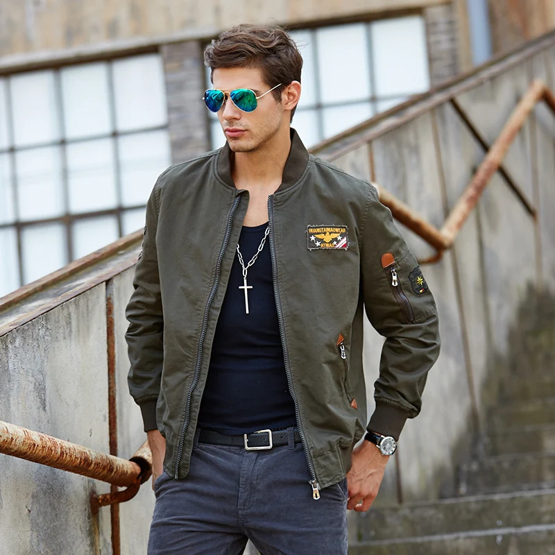 Herren Kapuzen-Canvasjacke im Military-Utility-Stil mit Camouflagemanschette und Rippbündchen Nord Taschen