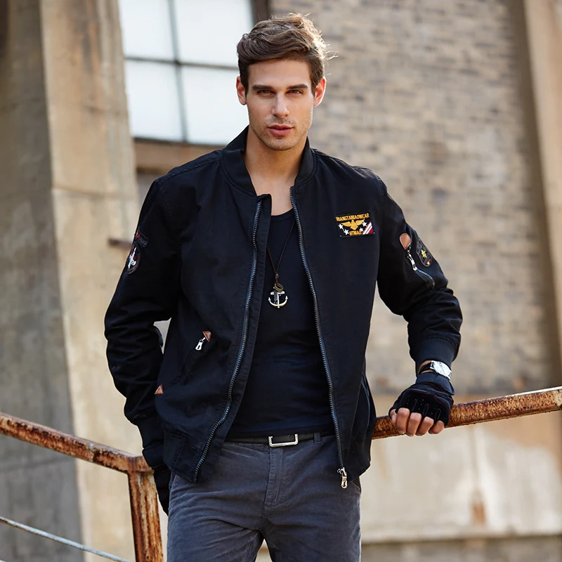 Herren Kapuzen-Canvasjacke im Military-Utility-Stil mit Camouflagemanschette und Rippbündchen Nord Taschen