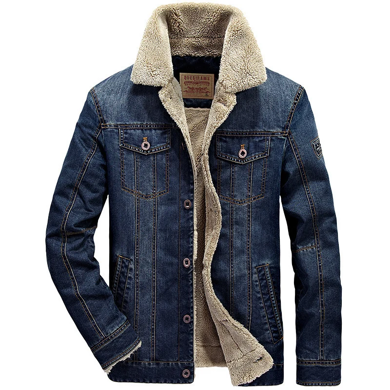 Herren Jeansjacke mit Sherpa‑Futter und wärmender Teddyinnenlage Nord Taschen