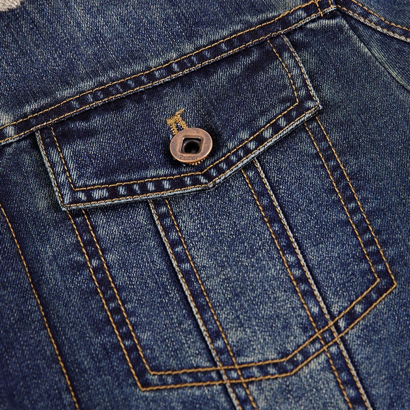 Herren Jeansjacke mit Sherpa‑Futter und wärmender Teddyinnenlage Nord Taschen