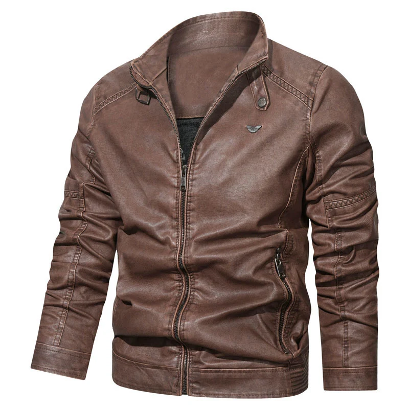 Herren Jeansblouson im Pilotenstil mit schmaler Passform und Reißverschluss-Front Nord Taschen