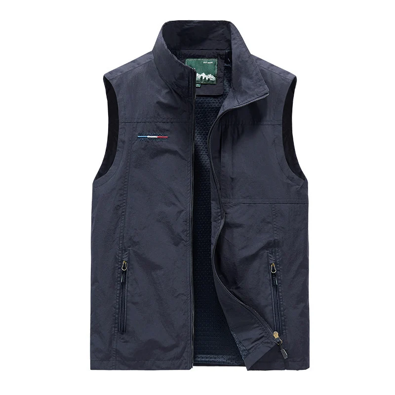 Herren isolierende Utility‑Weste mit Teddyfleece‑Innenfutter, Stehkragen und Reißverschlusstaschen Nord Taschen