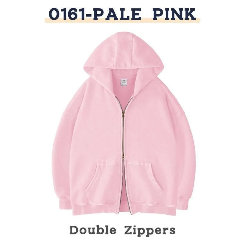 Unisex Oversized Kapuzenjacke mit Doppelreißverschluss und Kängurutaschen Nord Taschen