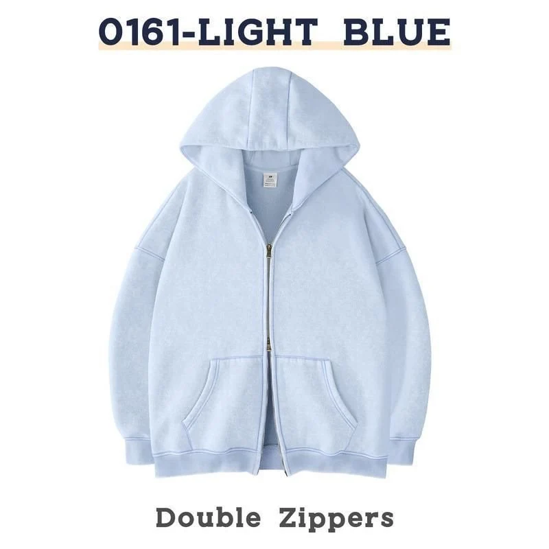 Unisex Oversized Kapuzenjacke mit Doppelreißverschluss und Kängurutaschen Nord Taschen