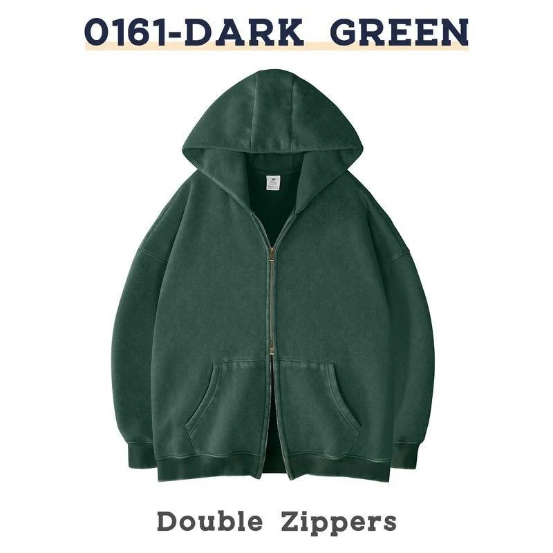 Unisex Oversized Kapuzenjacke mit Doppelreißverschluss und Kängurutaschen Nord Taschen