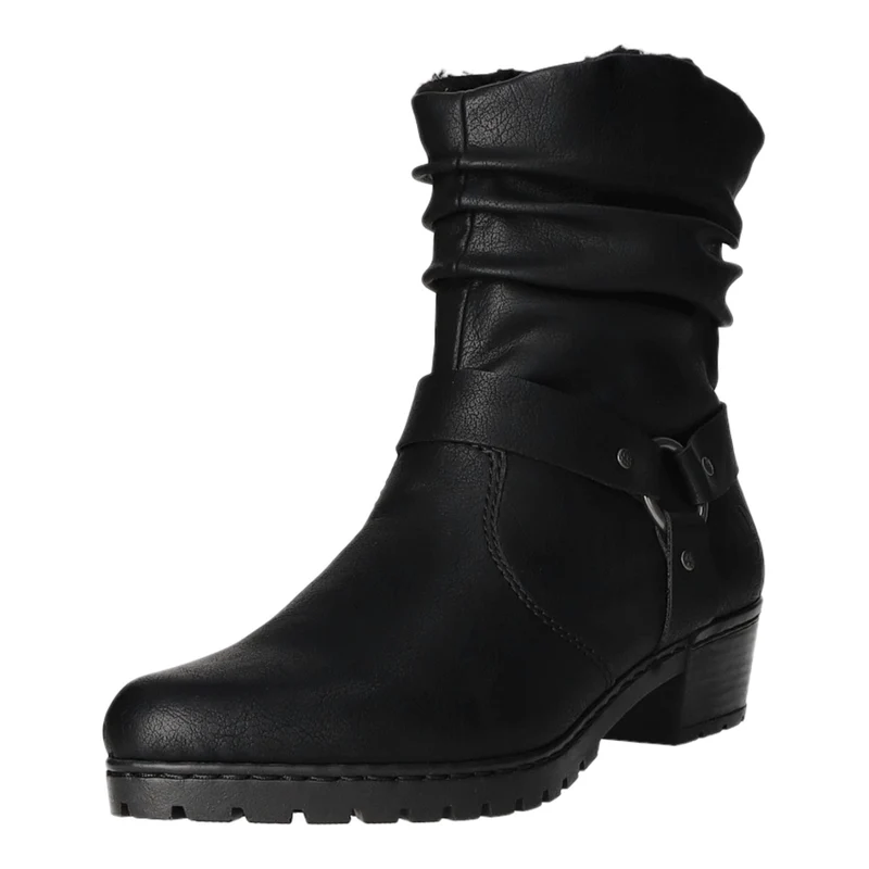 Rieker Schlupf-/Reißverschlußstiefelette Warmfutter ab 35mm Absatz