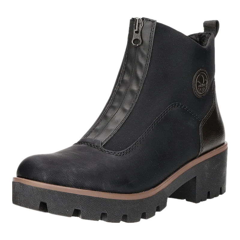 Rieker Schlupf-/Reißverschlußstiefelette Warmfutter ab 35mm Absatz