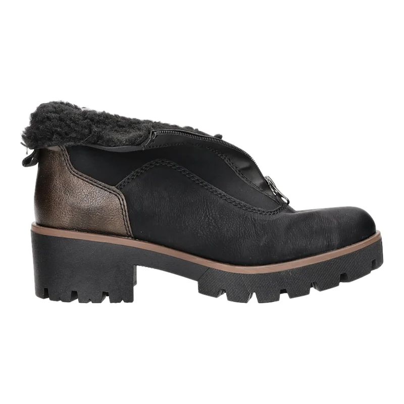 Rieker Schlupf-/Reißverschlußstiefelette Warmfutter ab 35mm Absatz