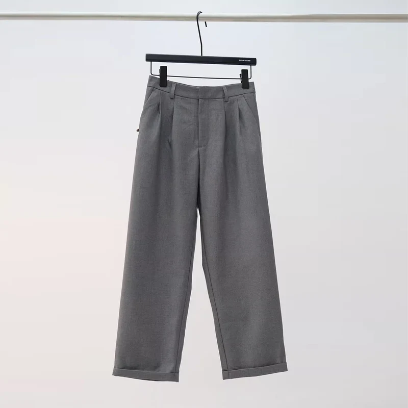 Damen weite Stoffhose mit eleganten Falten Nord Taschen