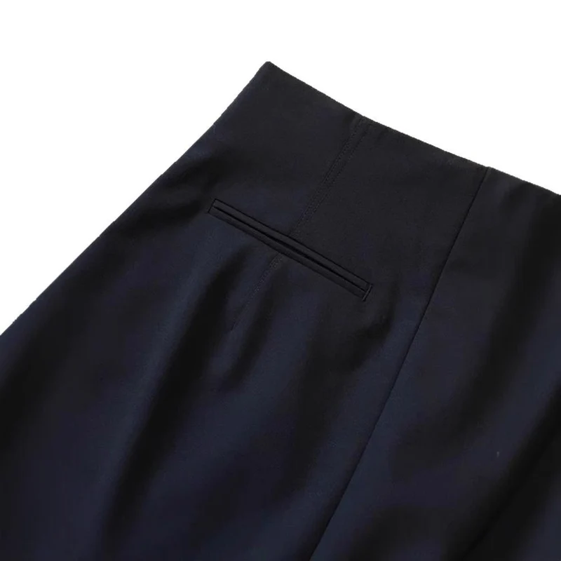Damen Weit geschnittene schicke Hose Nord Taschen