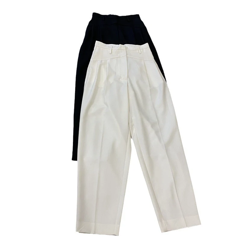 Damen Weit geschnittene High-Waist-Hose Nord Taschen