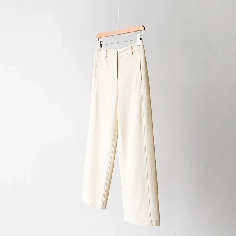 Damen Weit geschnittene elegante Trousers Nord Taschen
