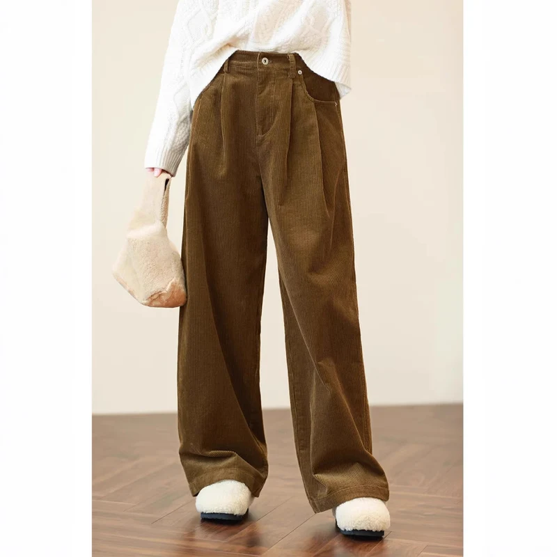 Damen Weit geschnittene Cordhose Nord Taschen