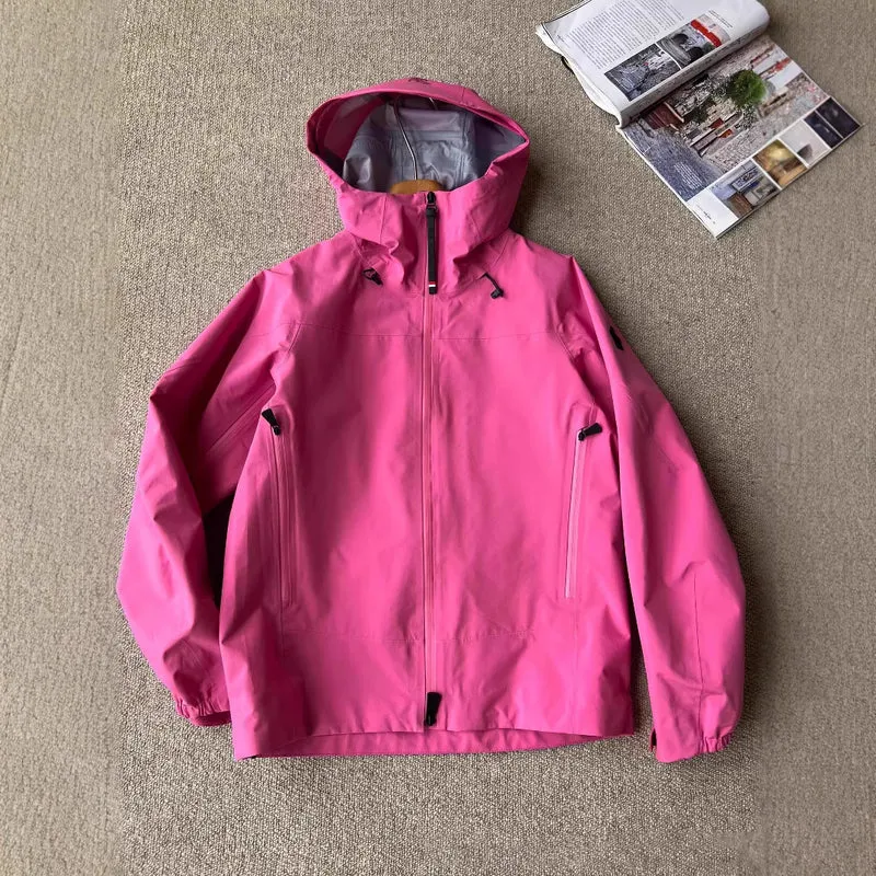 Damen Wasserdichte Outdoorjacke mit verstellbarem Kragen Nord Taschen