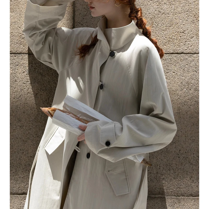 Damen Urbaner Trenchcoat Nord Taschen
