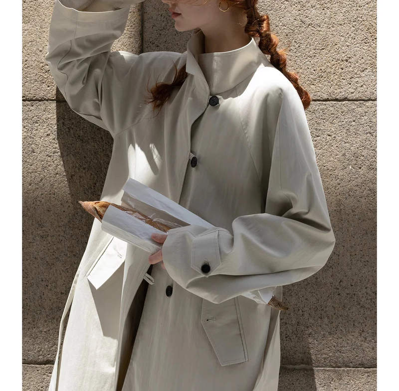 Damen Urbaner Trenchcoat Nord Taschen