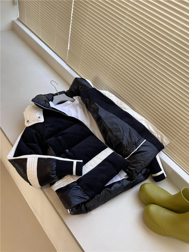 Damen Urbaner Steppmantel mit hohem Kragen Nord Taschen